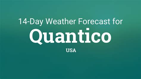 weather forecast quantico